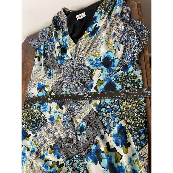 Vintage J.B.S Women's Fairy Midi Dress Size 20 Plus Size Flutter Sleeve Whimsy - Picture 7 of 16